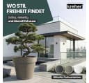 Kreher Pflanzkübel Set 'LIKE' XXL + XL rollbar Anthrazit Kunststoff Bild 4