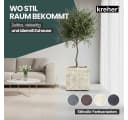 Kreher Pflanzkübel Millennium 80L 2er-Set Kunststoff Eckig Bild 3