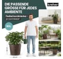 Kreher Pflanzkübel 'Millennium' Braun 80 Liter 2er Set rollbar Bild 5