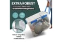 Kreher Aufbewahrungsbox 100L Transparent Blau IP67 Rollbar Bild 4