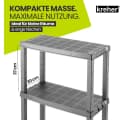 Kreher Standregal NEO Kunststoff 4 Böden Grau/Schwarz Bild 4