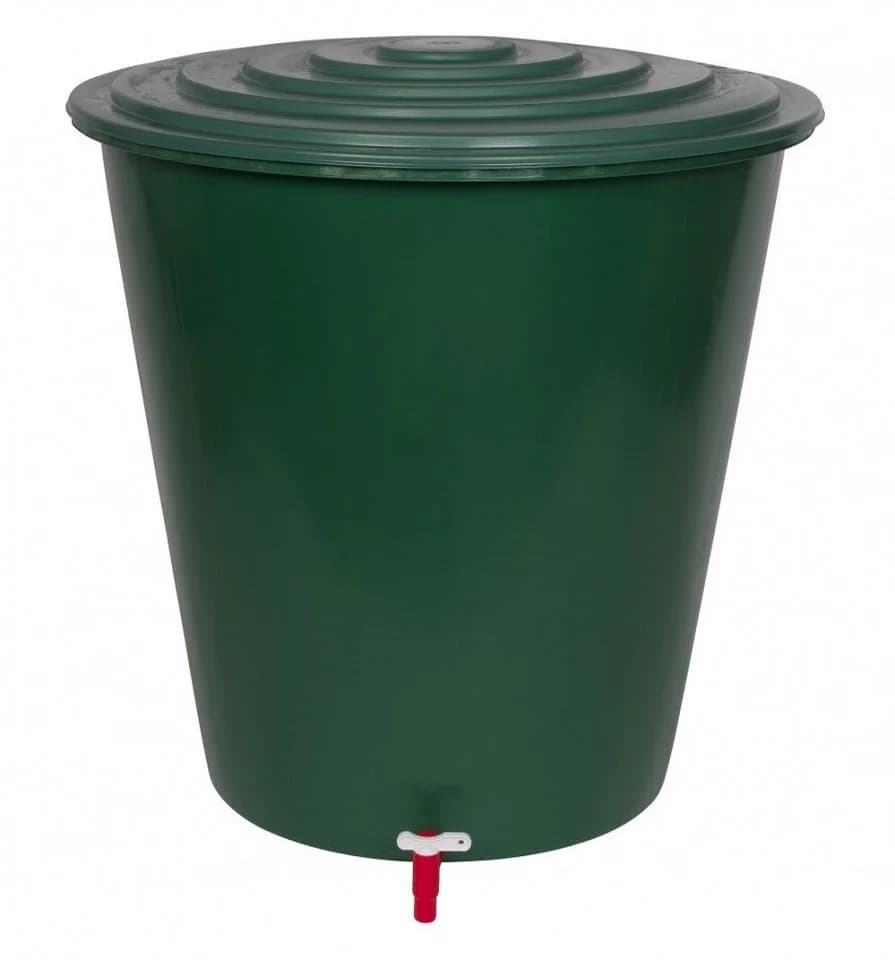 Kreher Regentonne XL 310 Liter mit Hahn, Deckel und Stand Monoblock - Bild 4