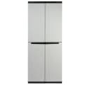Kreher Mehrzweckschrank Kunststoffschrank J-Line 3 Böden Schwarz/Grau Bild 2