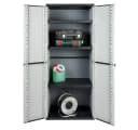 Kreher Mehrzweckschrank Kunststoffschrank J-Line 3 Böden Schwarz/Grau Bild 3