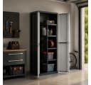 Kreher Mehrzweckschrank Kunststoffschrank 'J-Line' Schwarz/Grau Bild 3