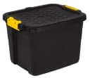 Kreher Aufbewahrungsbox TOUGH 42 Liter Schwarz mit abschließbarem Deckel Bild 2