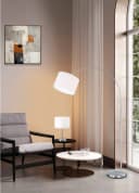 TRIO LEUCHTEN Tischleuchte Hotel Weiß Nickel Bild 5