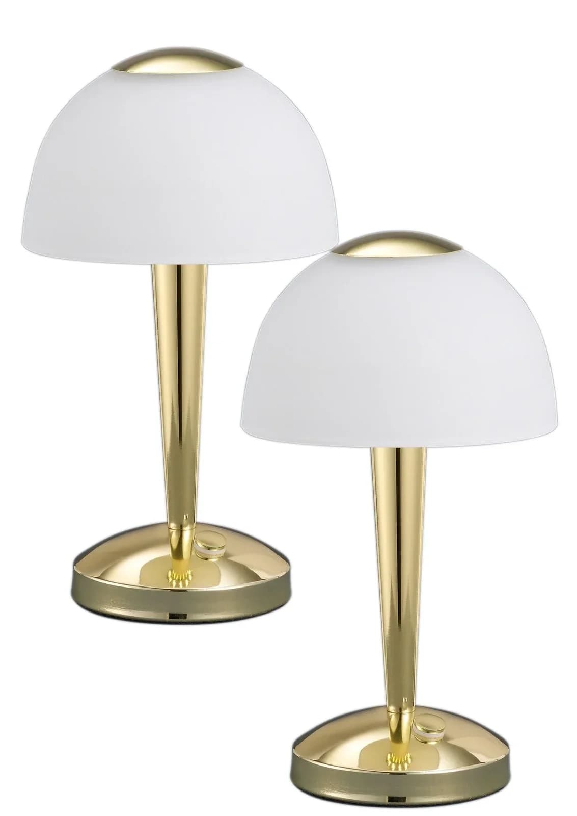 TRIO LED Tischleuchte Messingfarben 28cm