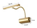 TRIO Leuchten LED Bilderleuchte Warmweiß Dimmbar Flex-Arm Bild 4
