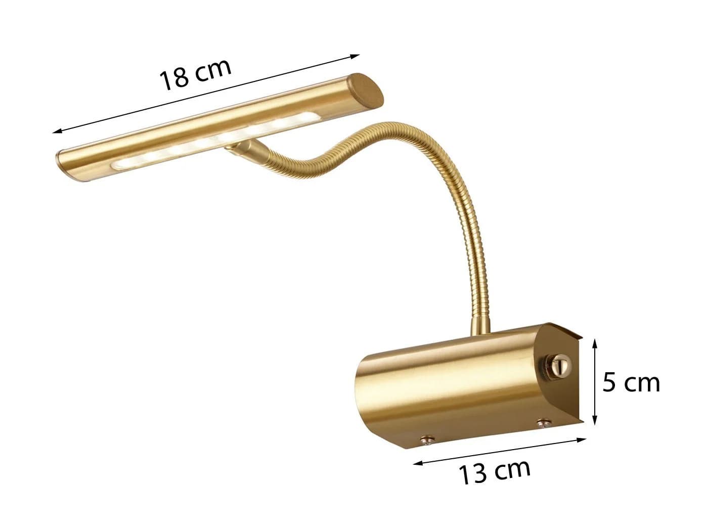 TRIO Leuchten LED Bilderleuchte Warmweiß Dimmbar Flex-Arm - Bild 4