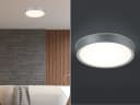TRIO Leuchten CLARIMO LED Deckenleuchte Warmweiß Grau IP44 Bild 1