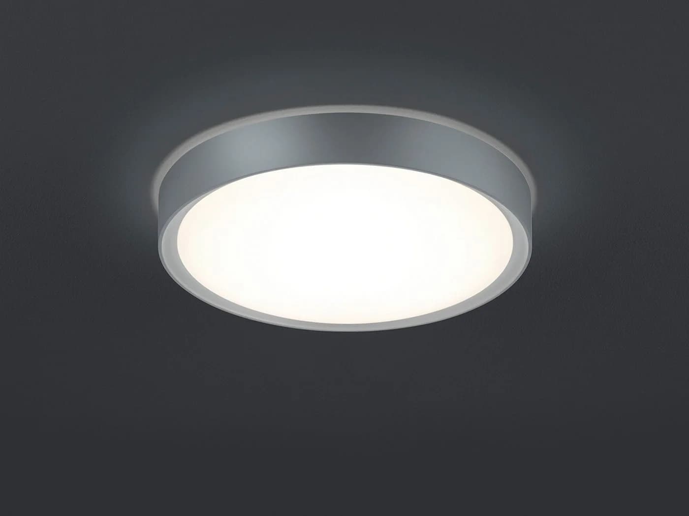 TRIO Leuchten CLARIMO LED Deckenleuchte Warmweiß Grau IP44 - Bild 3