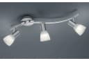 TRIO LEUCHTEN LED Deckenstrahler LEVISTO Grau Weiss 3-flammig Bild 1