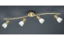 Trio Leuchten LED Deckenstrahler "Levisto" Messing 4-flammig schwenkbar Bild 1