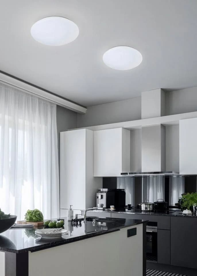 Reality Leuchten LED Deckenleuchte PUTZ Warmweiß IP 44
