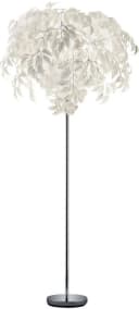 REALITY LEUCHTEN Stehlampe Leavy Weiß Nickel Blatt Design Bild 2