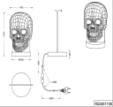 Reality Leuchten LED Tischleuchte Skull Farbwechsel Acrylplatte Bild 5