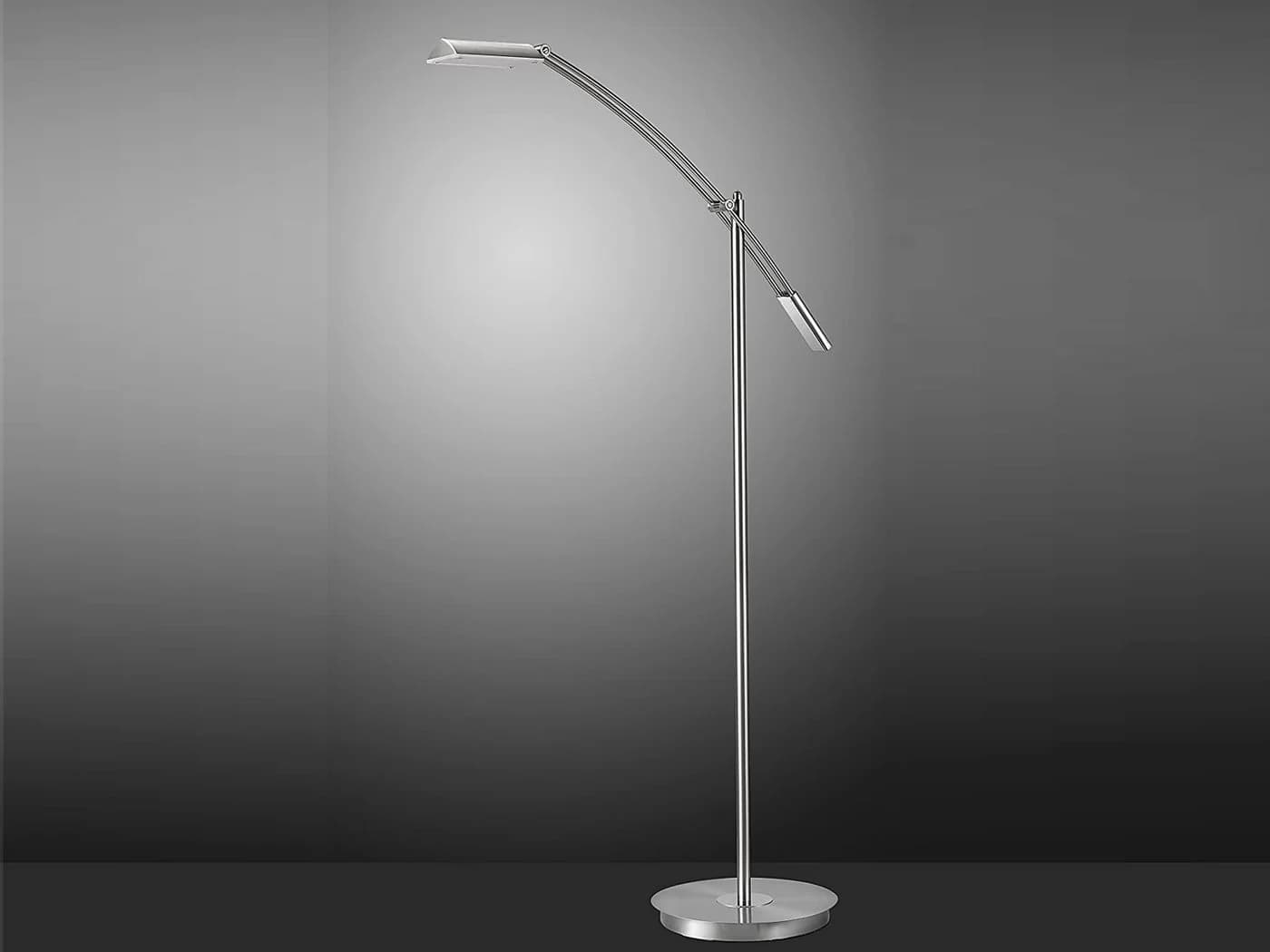 TRIO Leuchten LED Stehlampe Dimmfunktion Silber 126 cm - Bild 3