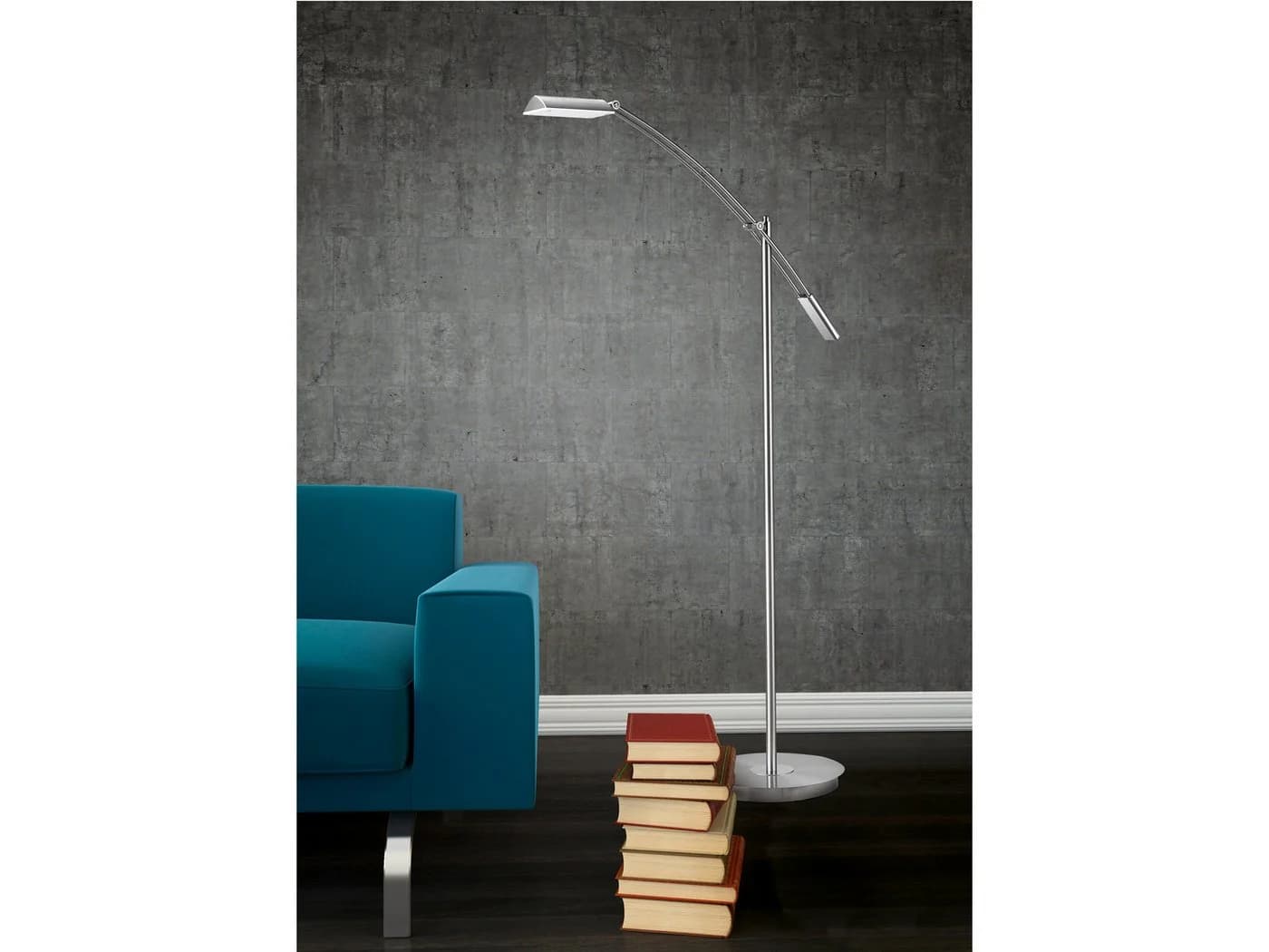 TRIO Leuchten LED Stehlampe Dimmfunktion Silber 126 cm - Bild 5