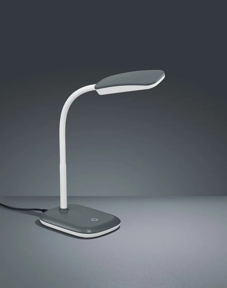 REALITY LEUCHTEN LED Tischleuchte Boa Grau Touch-Dimmer Flexibel