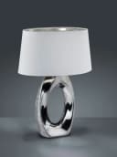 REALITY LEUCHTEN Schreibtischlampe Taba Silber Keramik Bild 3