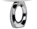 REALITY LEUCHTEN Schreibtischlampe Taba Silber Keramik Bild 4