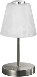 Reality Leuchten LED Tischleuchte Emmy Grau Nickel Matt Touch-Dimmer Bild 2