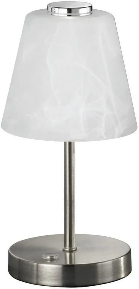 Reality Leuchten LED Tischleuchte Emmy Grau Nickel Matt Touch-Dimmer - Bild 2
