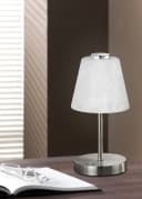 Reality Leuchten LED Tischleuchte Emmy Grau Nickel Matt Touch-Dimmer Bild 4