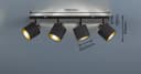 REALITY LEUCHTEN Deckenstrahler Tommy 4-flammig Schwarz-Gold Bild 3