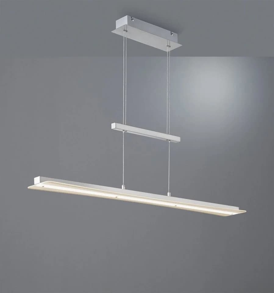 REALITY LEUCHTEN LED Pendelleuchte Smash Nickel Matt Touch-Dimmer