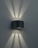 REALITY LEUCHTEN Runde LED-Außenwandleuchte Rosario, schwarz Bild 3
