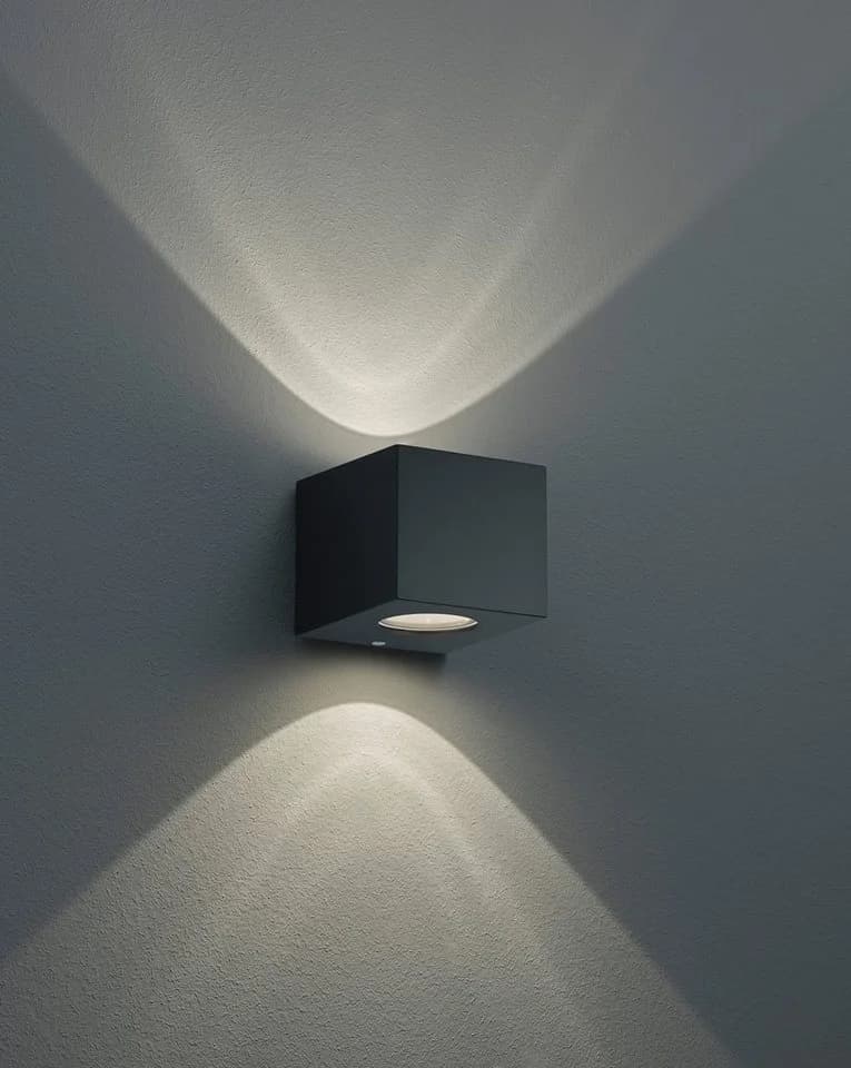REALITY LEUCHTEN LED Außen-Wandleuchte Cordoba Schwarz Matt IP44 - Bild 4