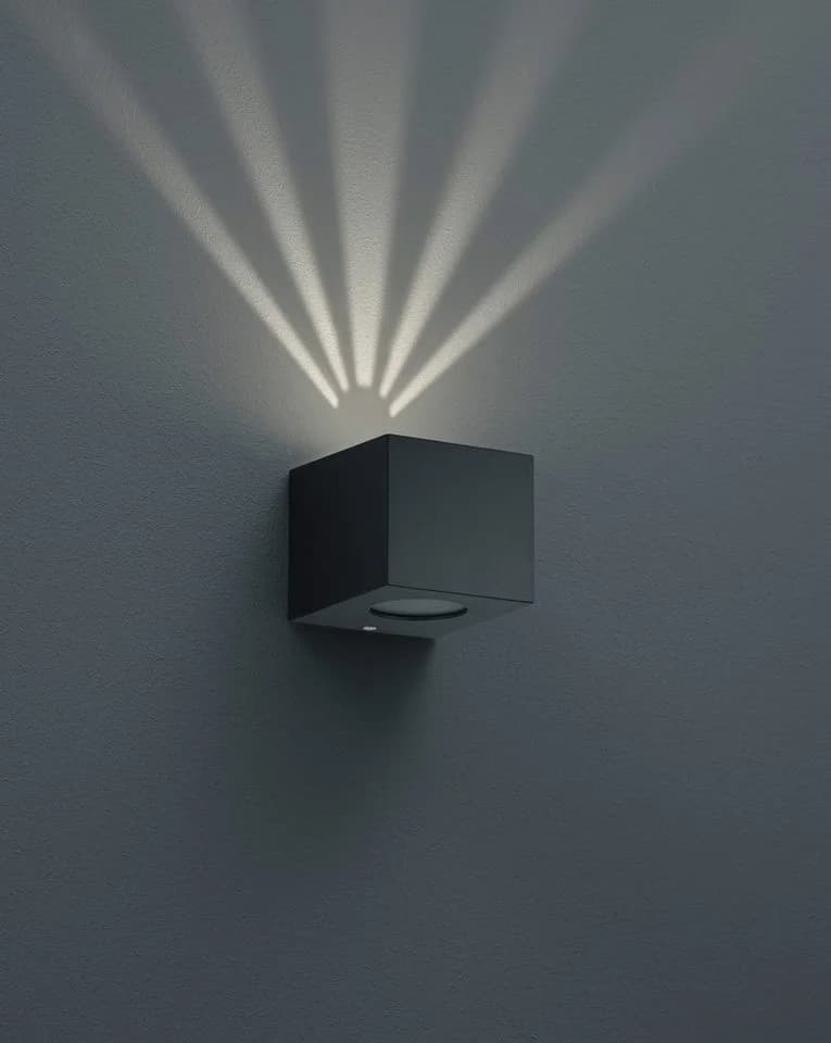 REALITY LEUCHTEN LED Außen-Wandleuchte Cordoba Schwarz Matt IP44 - Bild 5