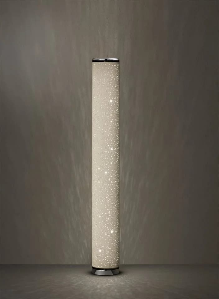 Reality Leuchten LED Stehlampe Tico Weiß mit Fernbedienung