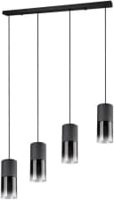 Trio Leuchten Pendelleuchte ROBIN Grau 4-flammig höhenverstellbar Bild 5