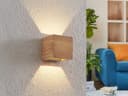 TRIO Leuchten LED Wandleuchte BRAD Dimmbar Naturholz Warmweiß Bild 1