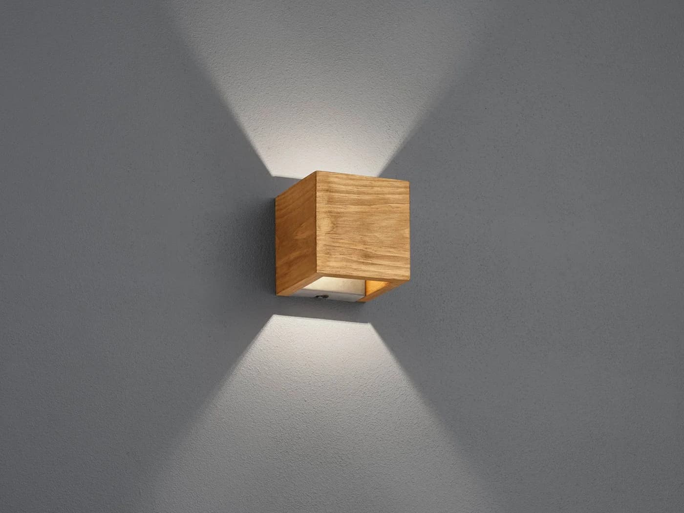 TRIO Leuchten LED Wandleuchte BRAD Dimmbar Naturholz Warmweiß - Bild 3