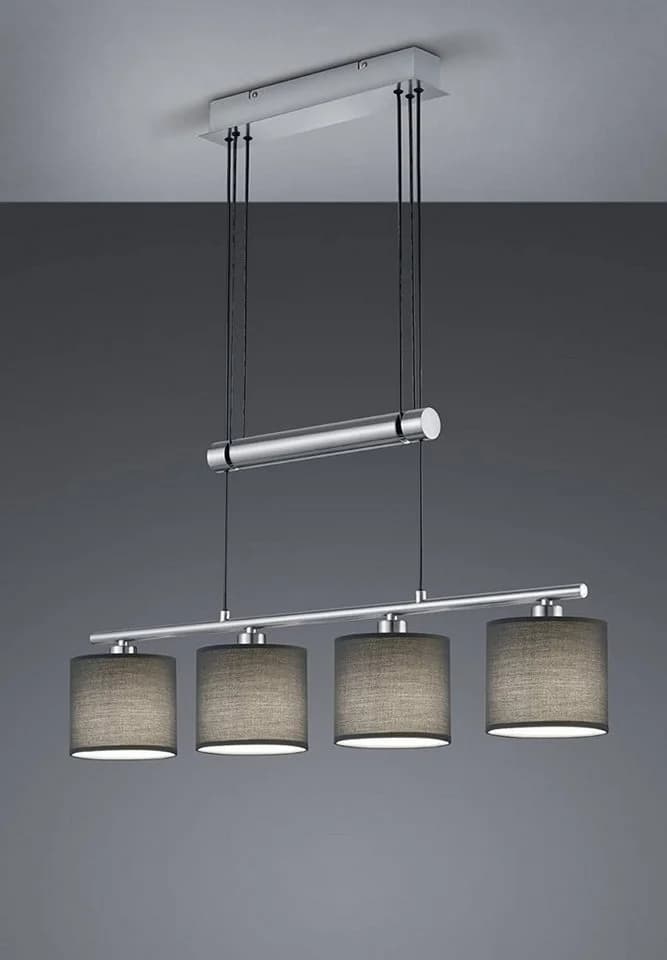 lightling Pendelleuchte Marita Grau Höhenverstellbar