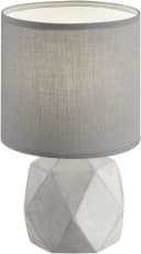 lightling Tischleuchte Spike Grau Stoffschirm Industrial Bild 2