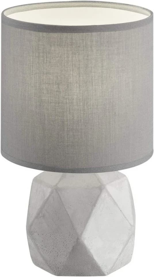 lightling Tischleuchte Spike Grau Stoffschirm Industrial - Bild 2