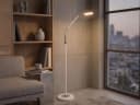 Reality Leuchten LED Stehlampe Dimmbar Weiß & Chrom Bild 1