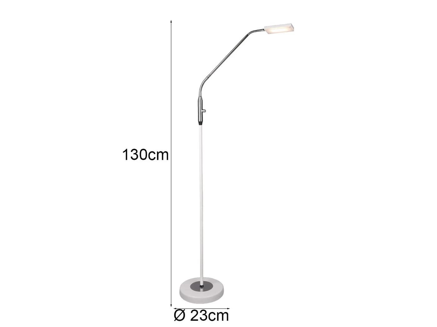 Reality Leuchten LED Stehlampe Dimmbar Weiß & Chrom - Bild 4