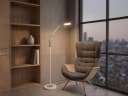 Reality Leuchten LED Stehlampe Dimmbar Weiß & Chrom Bild 5
