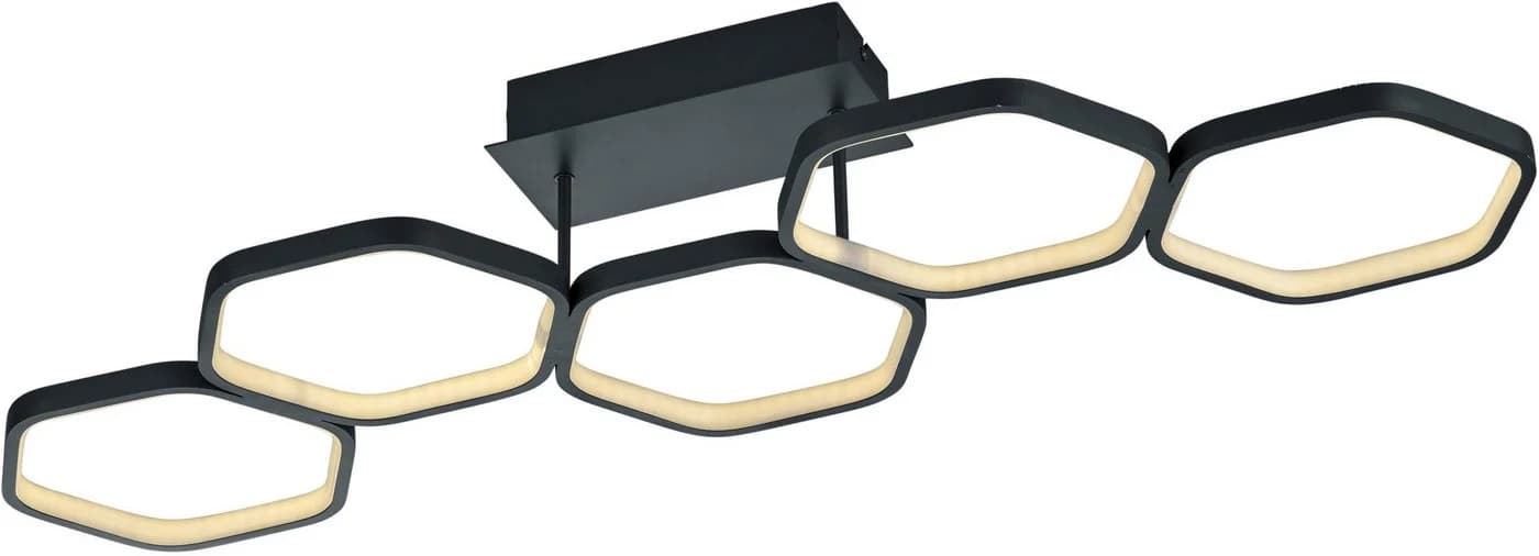 Reality Leuchten LED Deckenleuchte Vigo Anthrazit Dimmbar - Bild 2