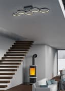 Reality Leuchten LED Deckenleuchte Vigo Anthrazit Dimmbar Bild 3
