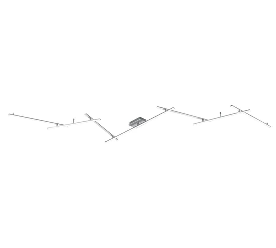 TRIO Leuchten LED Deckenleuchte Indira Dimmbar Nickel Matt - Bild 3