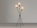 Reality Leuchten Stehlampe Dreibein Schwarz Gold Bild 3