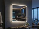 Reality Leuchten Badspiegel LED Quadrat 55cm Bild 5