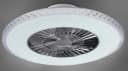 REALITY LEUCHTEN Harstad LED Deckenleuchte mit Ventilator Grau Chrom Bild 3